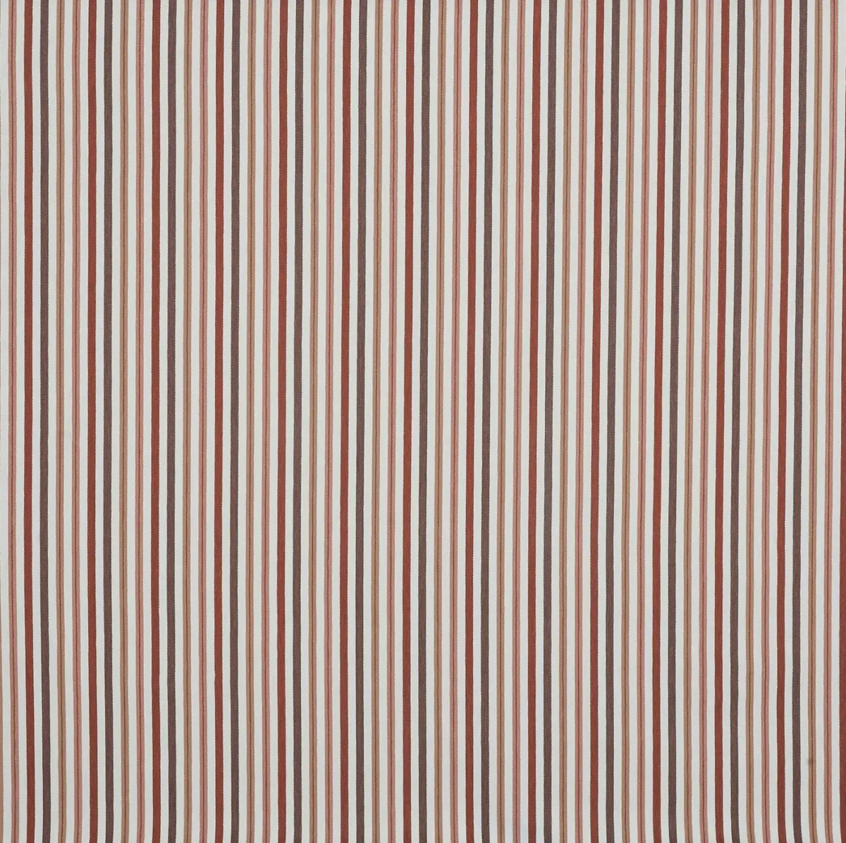 Felicia Fabric - Sienna by red striped woven fabric from Prestigious Textiles