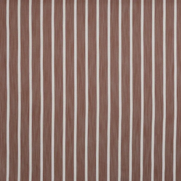 Georgia Fabric - Sienna by red striped woven fabric from Prestigious Textiles
