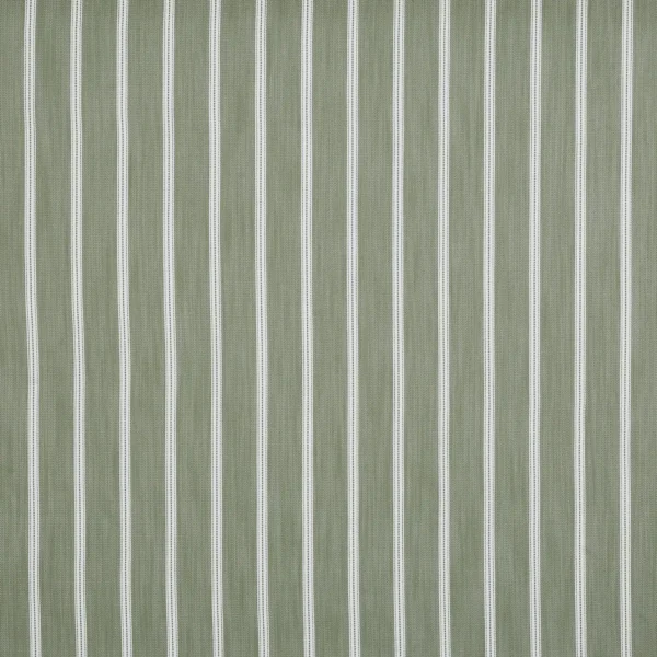 Georgia Fabric - Olive by green striped woven fabric from Prestigious Textiles