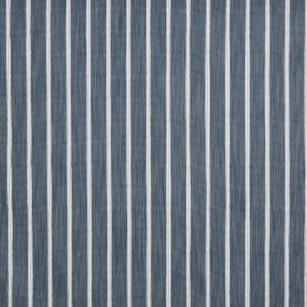 Georgia Fabric - Chambray by blue striped woven fabric from Prestigious Textiles