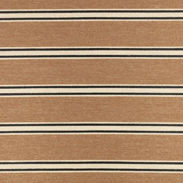 brown striped woolen fabric from Romo