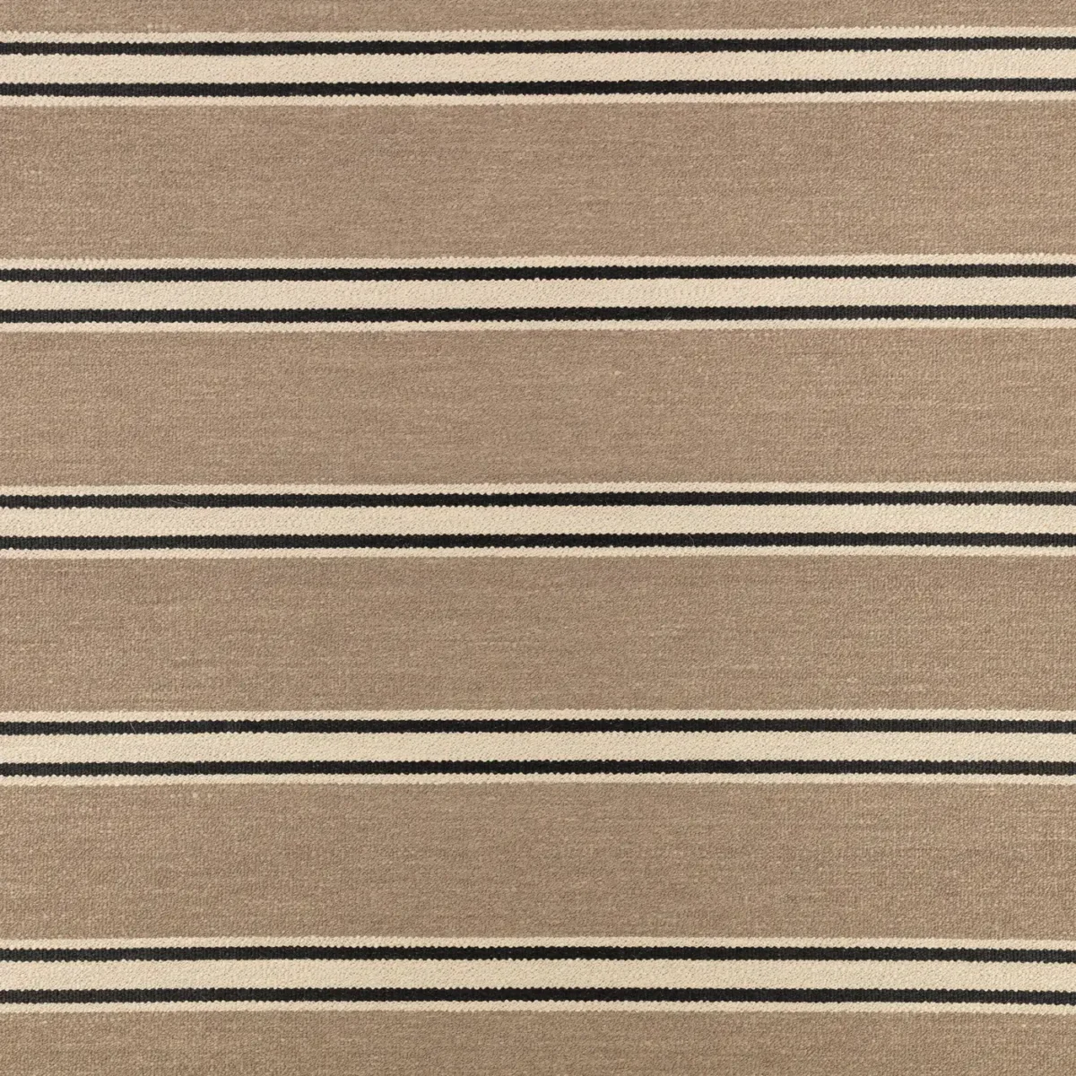 black-grey striped woolen fabric from Romo