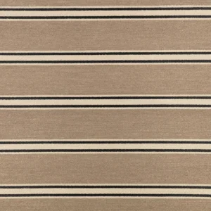 black-grey striped woolen fabric from Romo