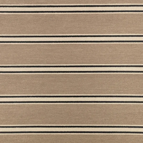 Omba Fabric - Doeskin by black-grey striped woolen fabric from Romo