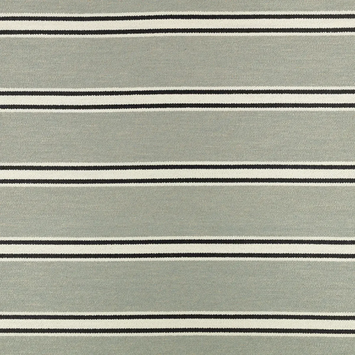 Omba Fabric - Seaglass by black-grey striped woolen fabric from Romo