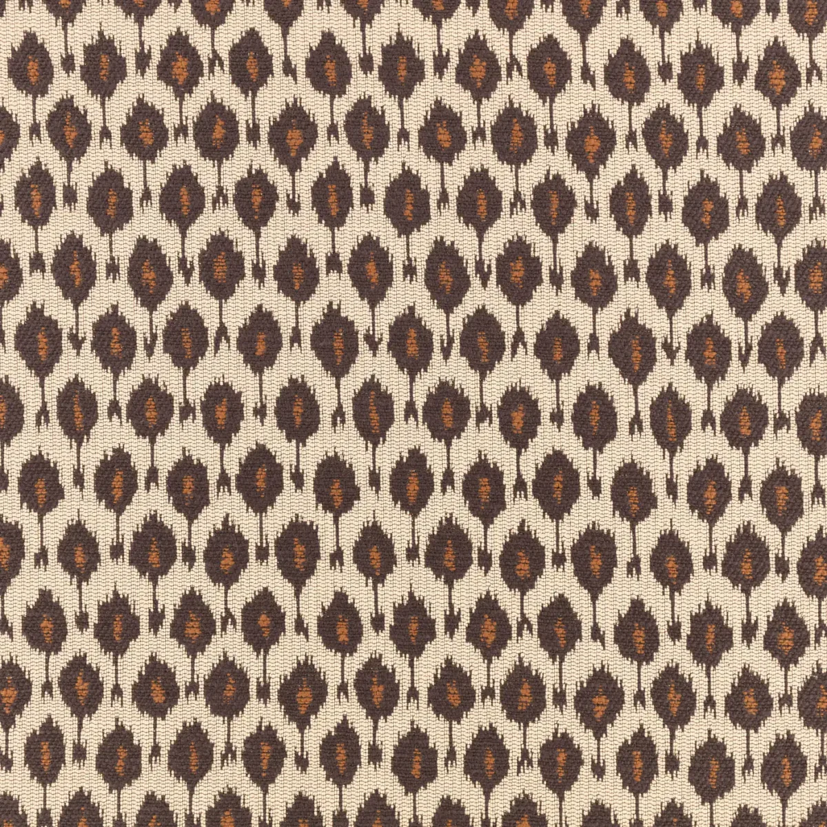 Otillo Fabric - Anthracite by brown spotted woven fabric from Romo