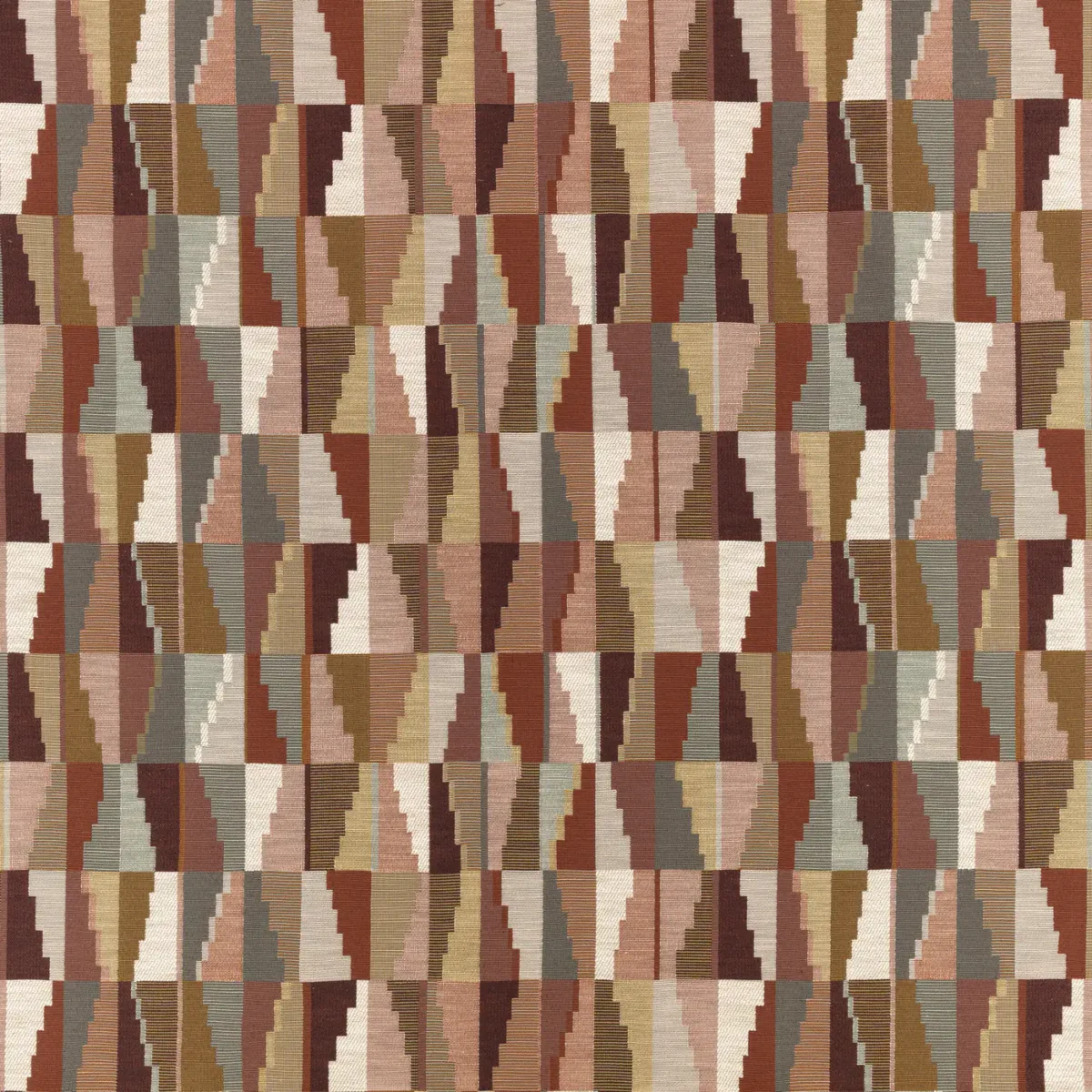brown geometric woven fabric from Romo