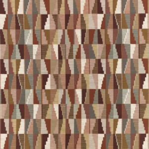 brown geometric woven fabric from Romo