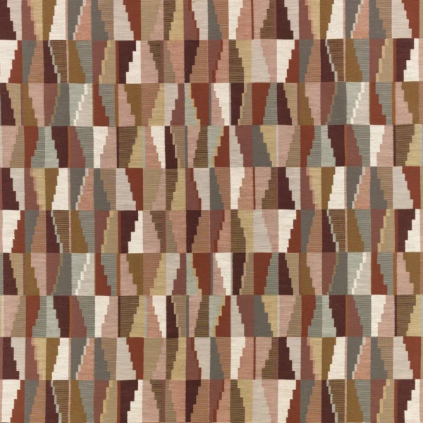 brown geometric woven fabric from Romo