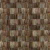 brown geometric embroideried fabric from Romo