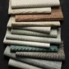 Esai Seagrass Embossed Wallpaper from Romo Otillo Wallpapers collection - black-grey plain