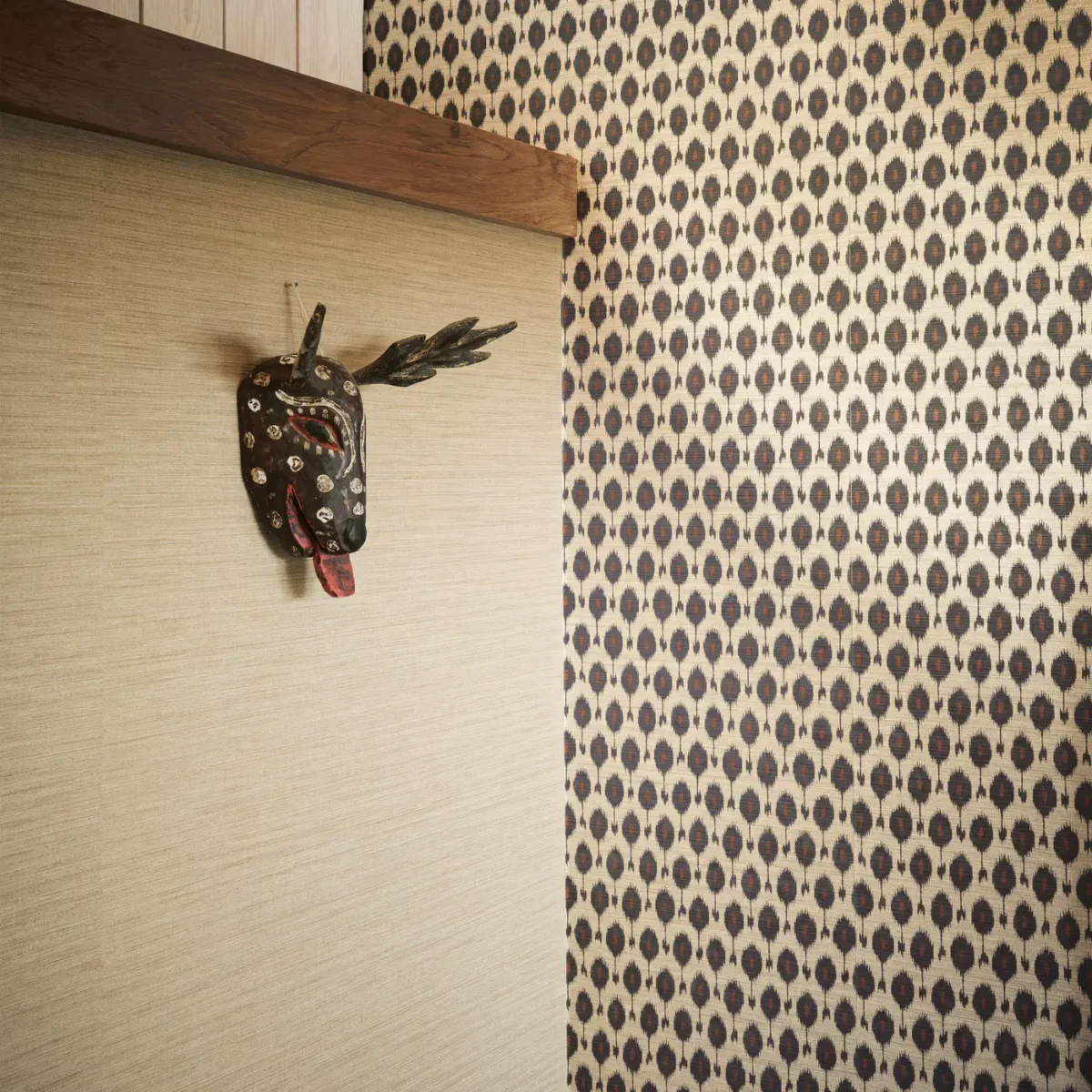 Otillo Wallpaper - Anthracite by Otillo Wallpaper from Romo Otillo Wallpapers collection - brown spotted