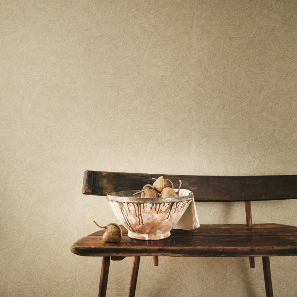 Zenya Wallpaper - Tawny by Zenya Wallpaper from Romo Otillo Wallpapers collection - yellow geometric