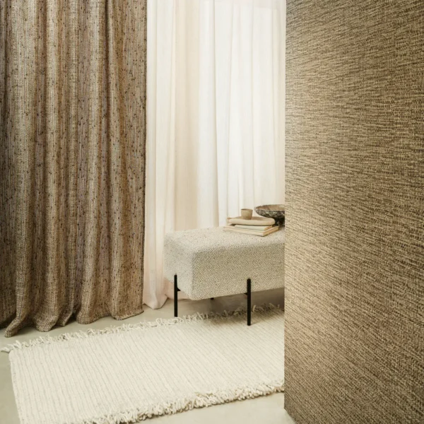 Tali Wallpaper - Coffee Bean by Tali Wallpaper from Romo Otillo Wallpapers collection - brown plain