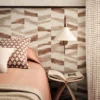 Manzu Wallpaper from Romo Otillo Wallpapers collection - brown contemporary