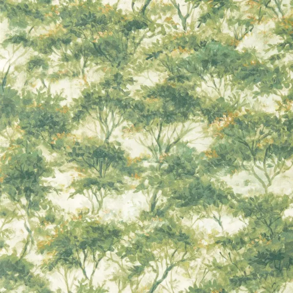 Boschetto Wallpaper - Forest by Boschetto Wallpaper from Clarke & Clarke Elements Wallpapers collection - green botanical