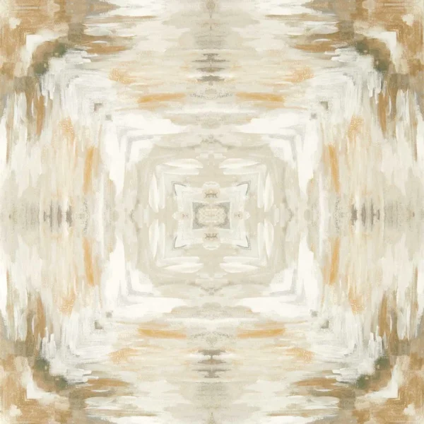 Kalia Wallpaper - Natural by Kalia Wallpaper from Clarke & Clarke Elements Wallpapers collection - brown contemporary
