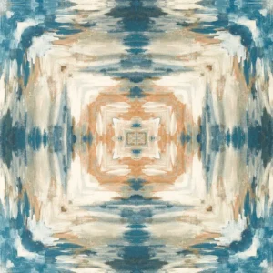 Kalia Wallpaper from Clarke & Clarke Elements Wallpapers collection - blue contemporary