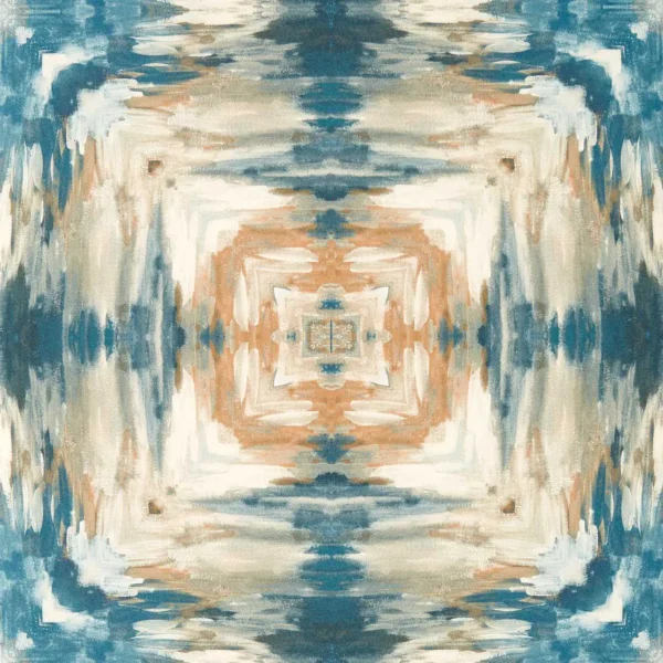 Kalia Wallpaper from Clarke & Clarke Elements Wallpapers collection - blue contemporary