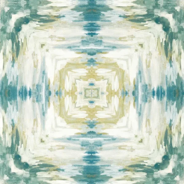 Kalia Wallpaper - Glade by Kalia Wallpaper from Clarke & Clarke Elements Wallpapers collection - blue contemporary