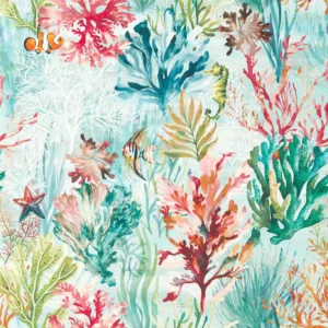 Oceana Wallpaper from Clarke & Clarke Elements Wallpapers collection - multicolour botanical