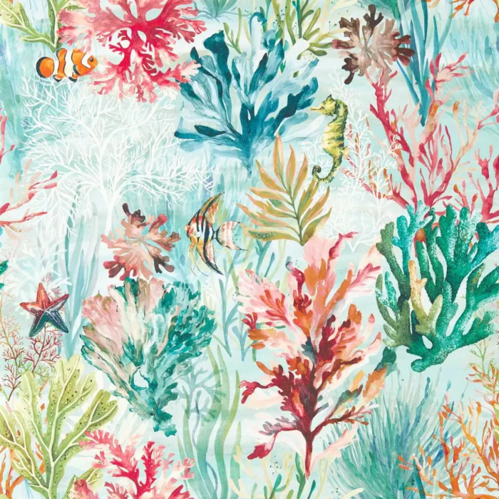 Oceana Wallpaper - Seafoam swatch