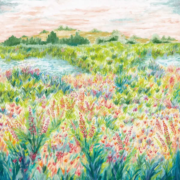 Wildbloom Wallpaper - Summer by Wildbloom Wallpaper from Clarke & Clarke Elements Wallpapers collection - green botanical