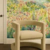 Wildbloom Wallpaper from Clarke & Clarke Elements Wallpapers collection - green botanical