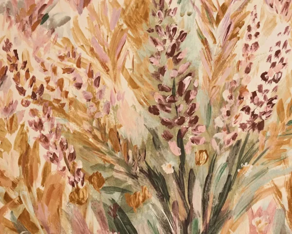 Wildbloom Wallpaper from Clarke & Clarke Elements Wallpapers collection - brown botanical