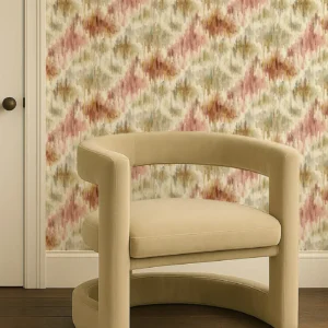 Trueno Wallpaper from Clarke & Clarke Elements Wallpapers collection - pink contemporary