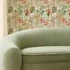 Oceana Wallpaper from Clarke & Clarke Elements Wallpapers collection - orange botanical
