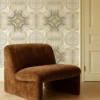 Kalia Wallpaper from Clarke & Clarke Elements Wallpapers collection - brown contemporary