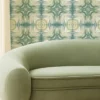 Kalia Wallpaper from Clarke & Clarke Elements Wallpapers collection - blue contemporary