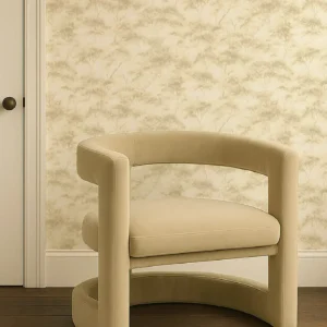 Boschetto Wallpaper from Clarke & Clarke Elements Wallpapers collection - white botanical