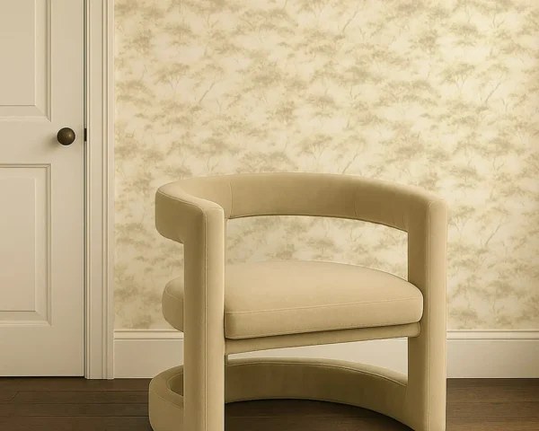 Boschetto Wallpaper from Clarke & Clarke Elements Wallpapers collection - white botanical