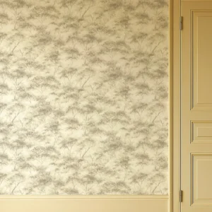 Boschetto Wallpaper from Clarke & Clarke Elements Wallpapers collection - black-grey botanical