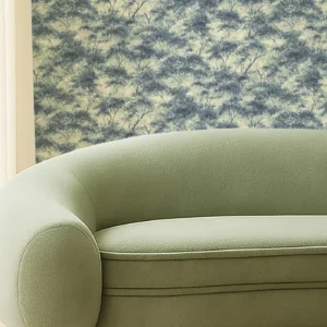 Boschetto Wallpaper from Clarke & Clarke Elements Wallpapers collection - blue botanical