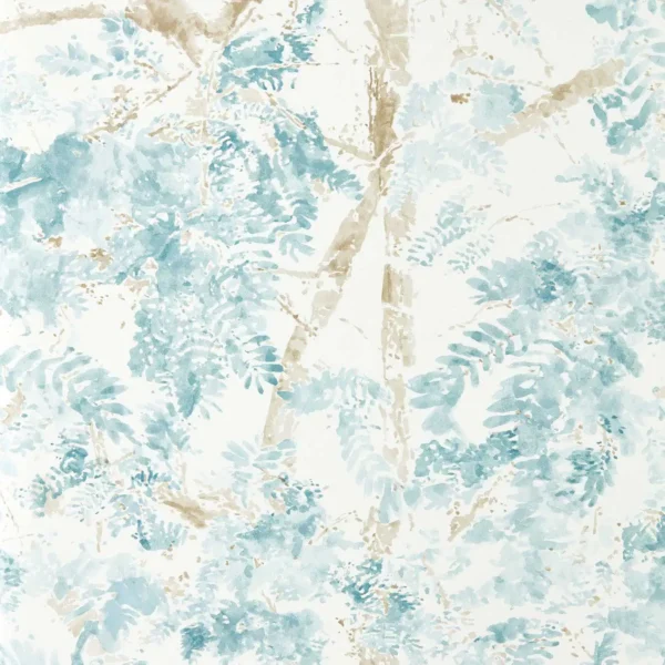 Ceiba Wallpaper - Azul by Ceiba Fabric from Harlequin Zamora Wallpapers collection - blue botanical