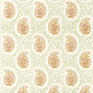 Paisley Fabric from Harlequin Zamora Wallpapers collection - green spotted