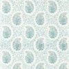 Paisley Fabric from Harlequin Zamora Wallpapers collection - blue spotted