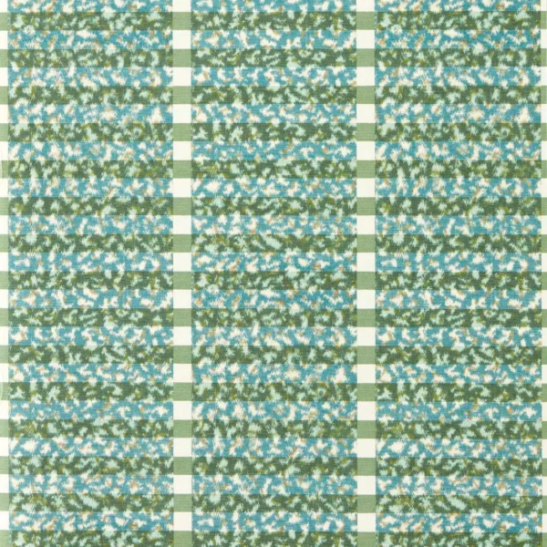 Toluca Wallpaper - Moss / Turquoise by Toluca Fabric from Harlequin Zamora Wallpapers collection - blue striped