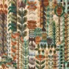 Kuparr Fabric from Harlequin Zamora Wallpapers collection - green botanical