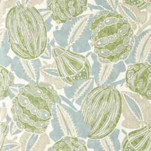 Zenith Fabric from Harlequin Zamora Wallpapers collection - green botanical