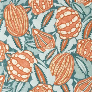 Zenith Fabric from Harlequin Zamora Wallpapers collection - red botanical