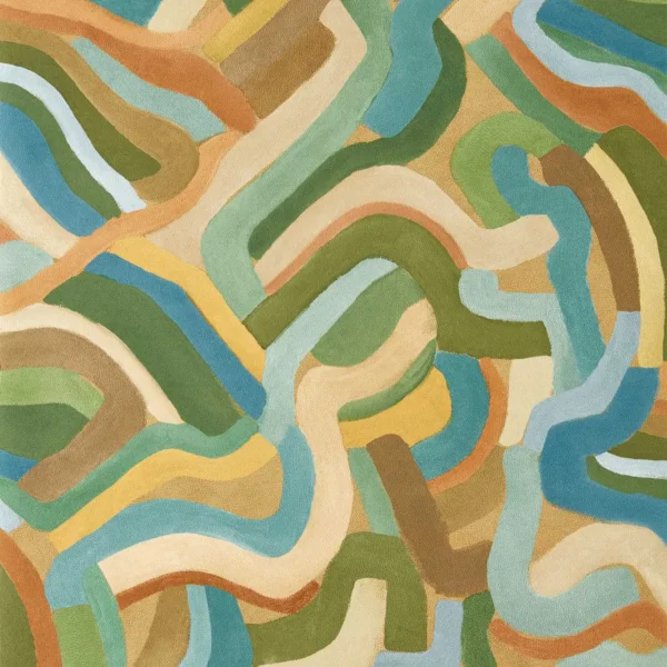 Spiralis Fabric from Harlequin Zamora Wallpapers collection - multicolour contemporary