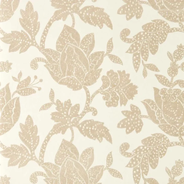 Zamora Wallpaper - Parchment by Zamora Fabric from Harlequin Zamora Wallpapers collection - neutral botanical