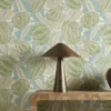 Zenith Fabric from Harlequin Zamora Wallpapers collection - green botanical