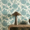 Zamora Fabric from Harlequin Zamora Wallpapers collection - blue botanical