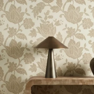 Zamora Fabric from Harlequin Zamora Wallpapers collection - neutral botanical