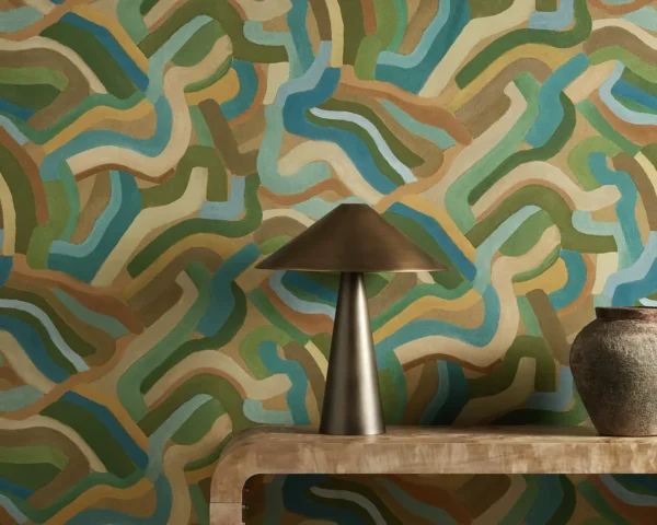 Spiralis Fabric from Harlequin Zamora Wallpapers collection - multicolour contemporary